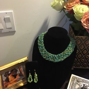 Necklace and earrings